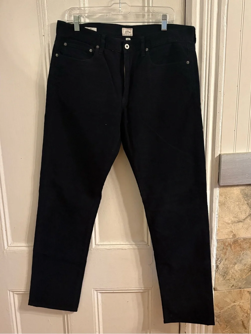 J. Crew Men's Black Corduroy Pants - Slim Straight